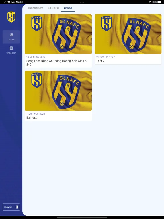 Capturas de pantalla de SLNA - Soát vé iPad 