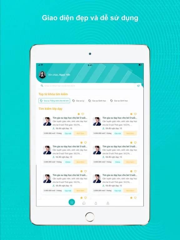 Gia Sư - Timviec365.com.vn iPad 应用截图