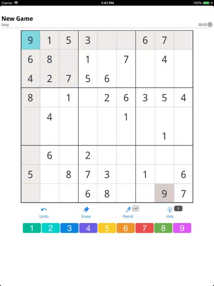 Capturas de tela do Sudoku Classic - Logic Games iPad 