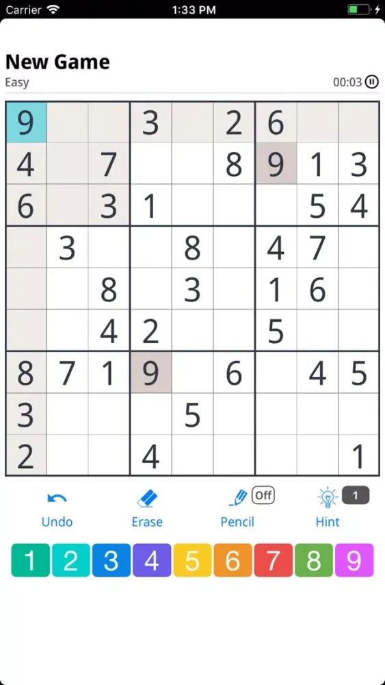 Capturas de tela do Sudoku Classic - Logic Games