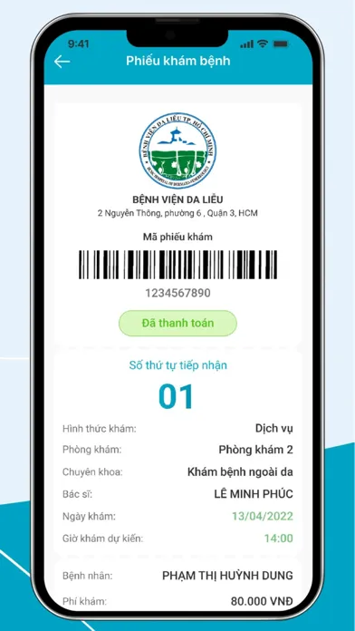 BV Da Liễu Tp.HCM- ĐKKB Online应用截图