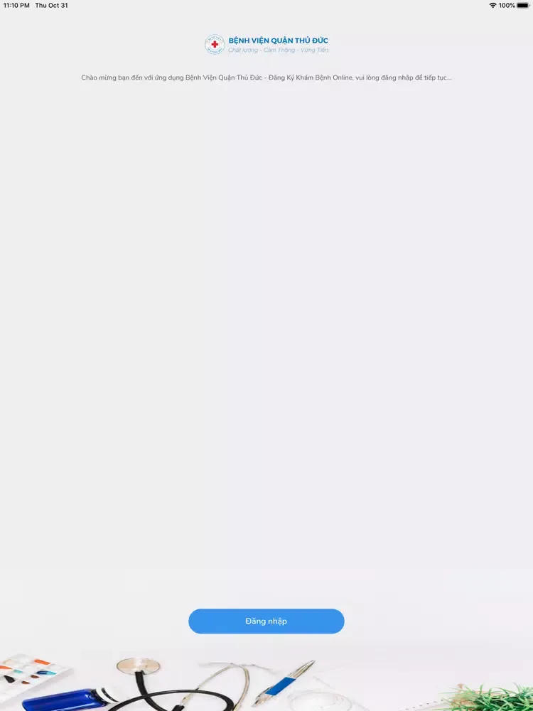 Zrzuty ekranu Bv Quận Thủ Đức - ĐKKB Online iPad 