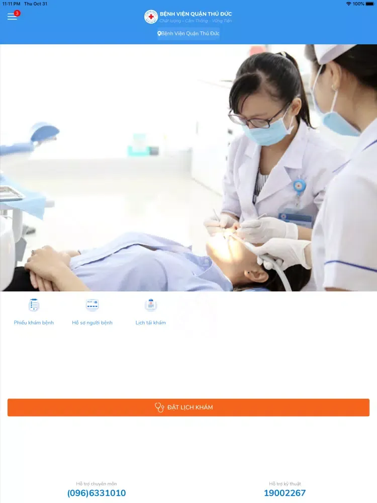 Zrzuty ekranu Bv Quận Thủ Đức - ĐKKB Online iPad 