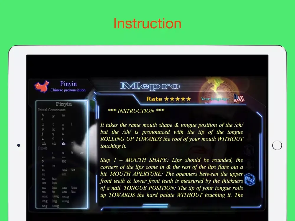 Captures d'écran de Chinese Pronunciation - Mepro iPad 