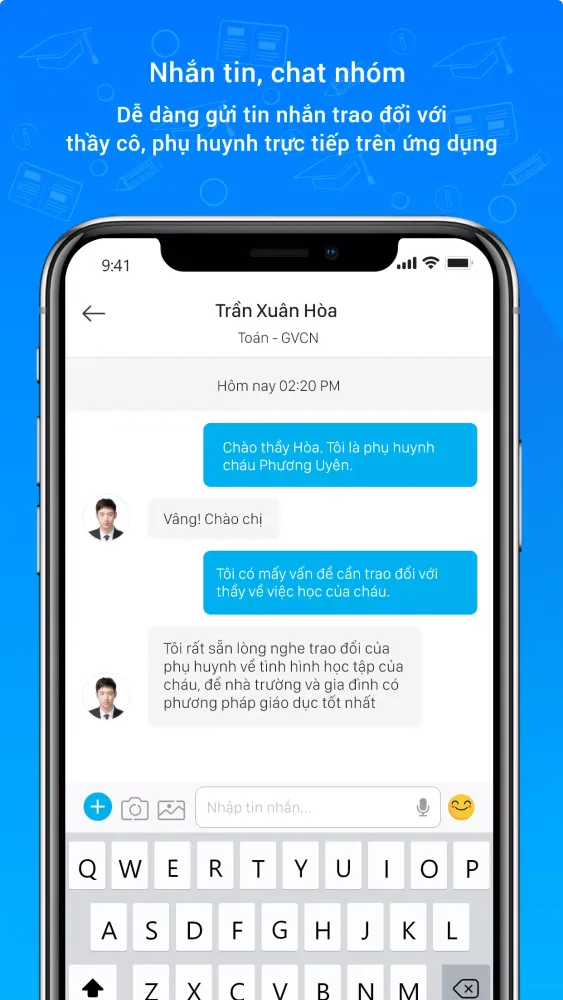 Скриншоты SISAP Phụ huynh