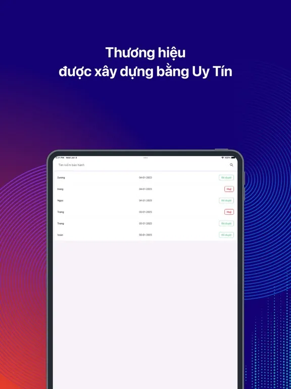 تصاویر Bảo Hành PMA iPad 