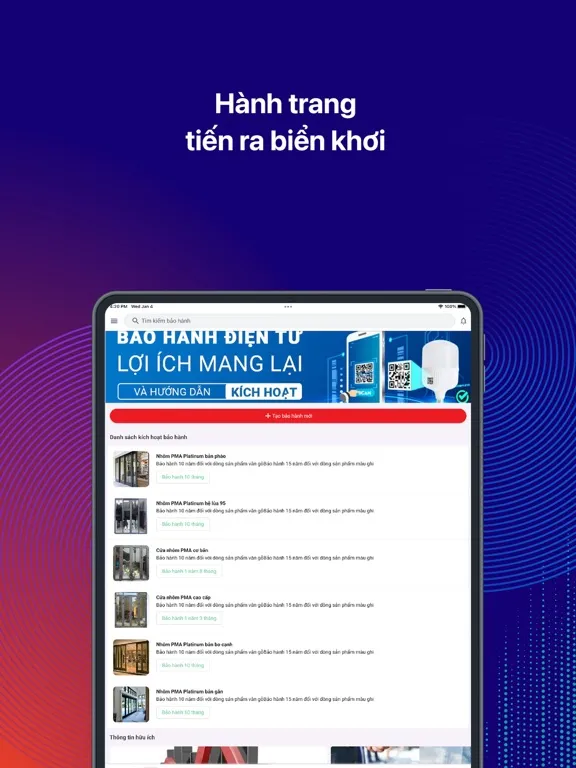 تصاویر Bảo Hành PMA iPad 