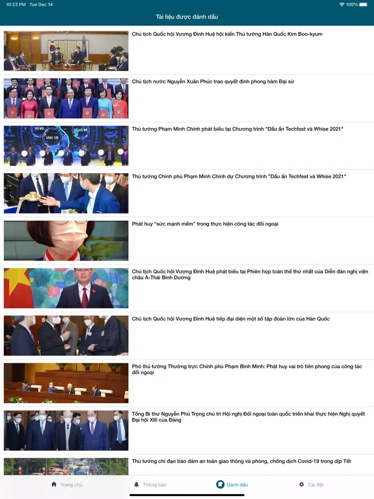 Скриншоты Báo Quân đội nhân dân iPad 