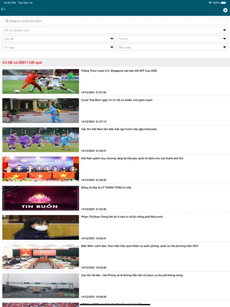 Скриншоты Báo Quân đội nhân dân iPad 