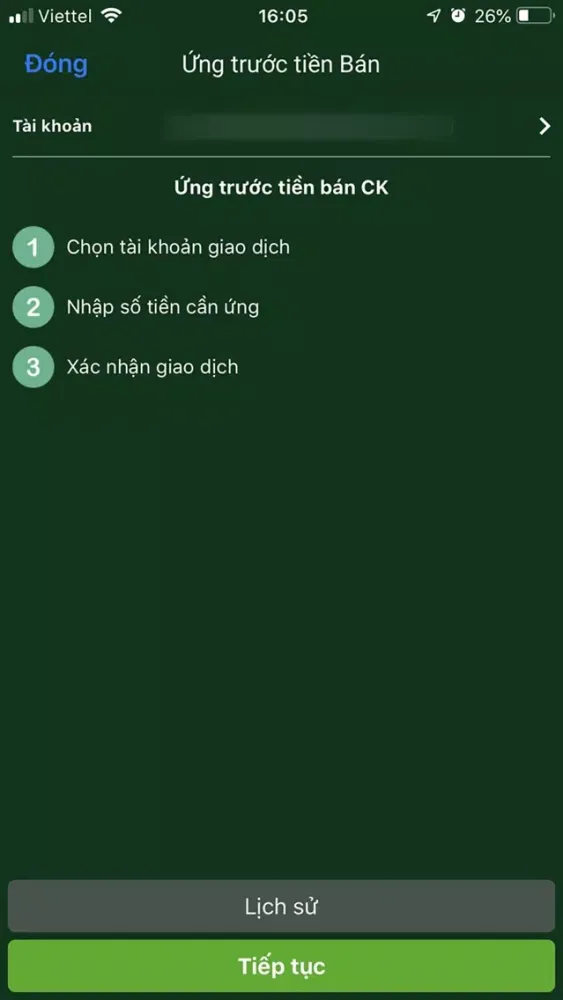 Ảnh chụp màn hình của VISE Trading