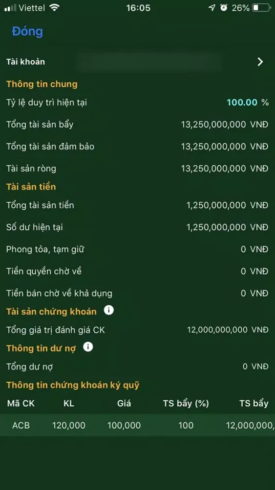 Ảnh chụp màn hình của VISE Trading