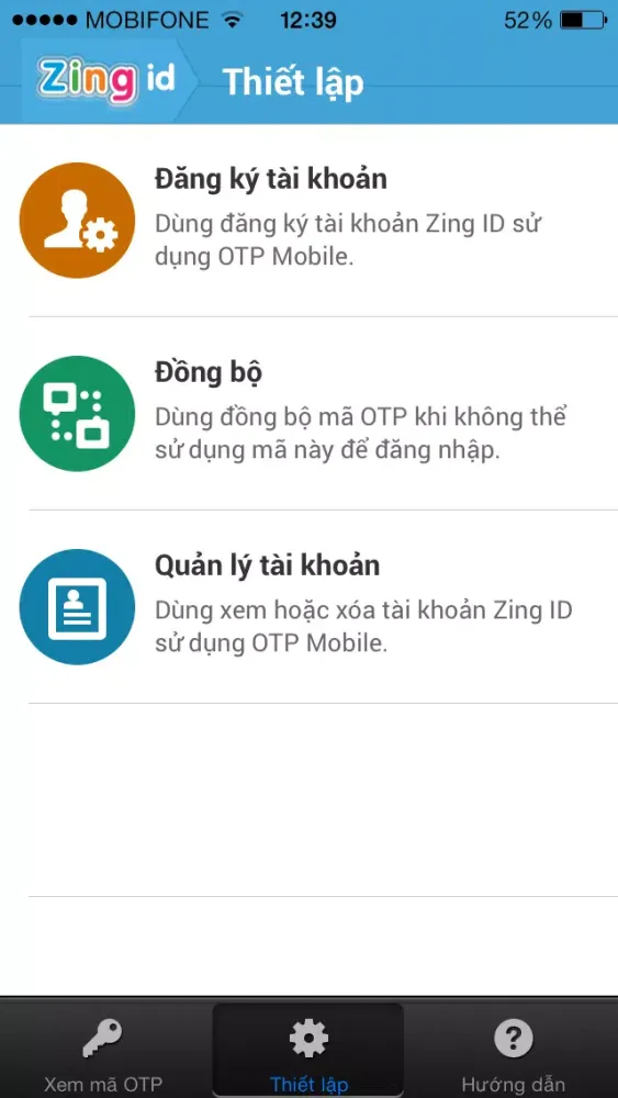 Zing OTP স্ক্রিনশট