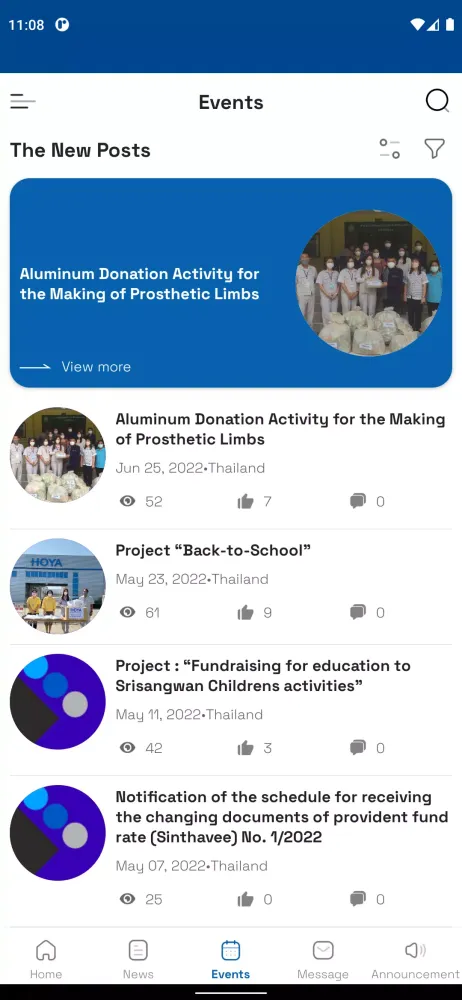 MD Communication Portal Screenshots