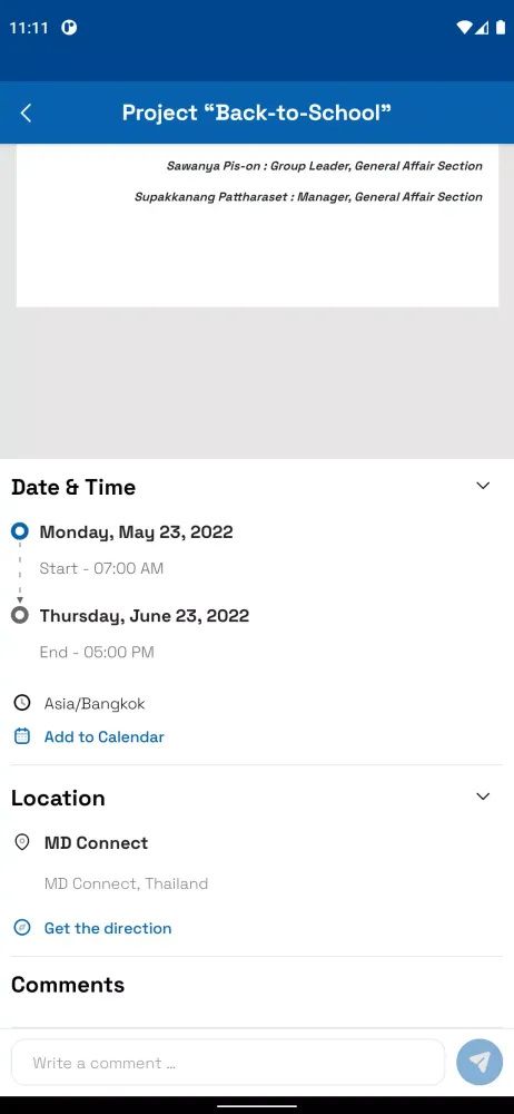 MD Communication Portal Screenshots