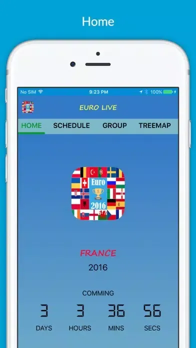 Tangkapan skrin Euro Live