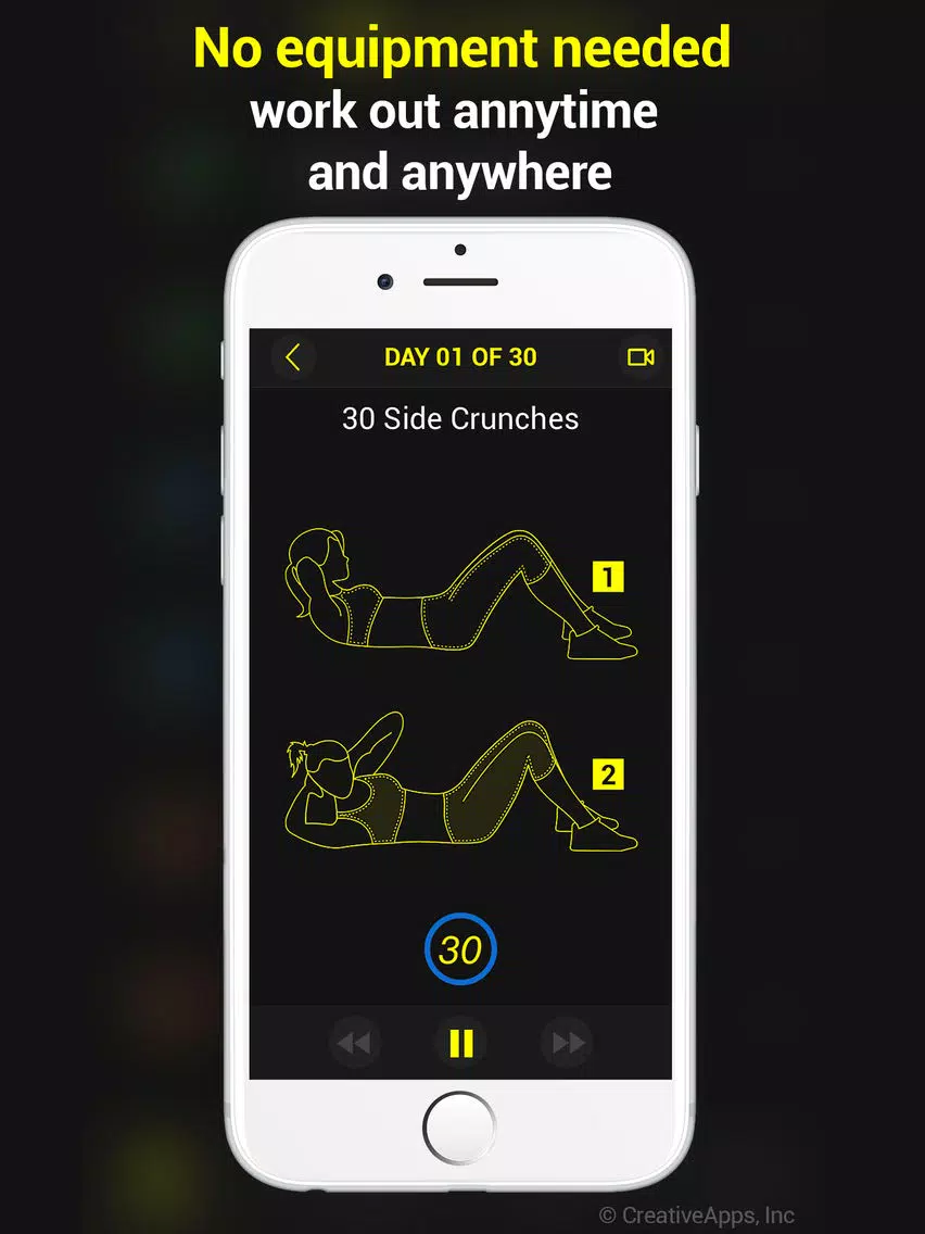 30 Day Abs Trainer Pro iPad 应用截图