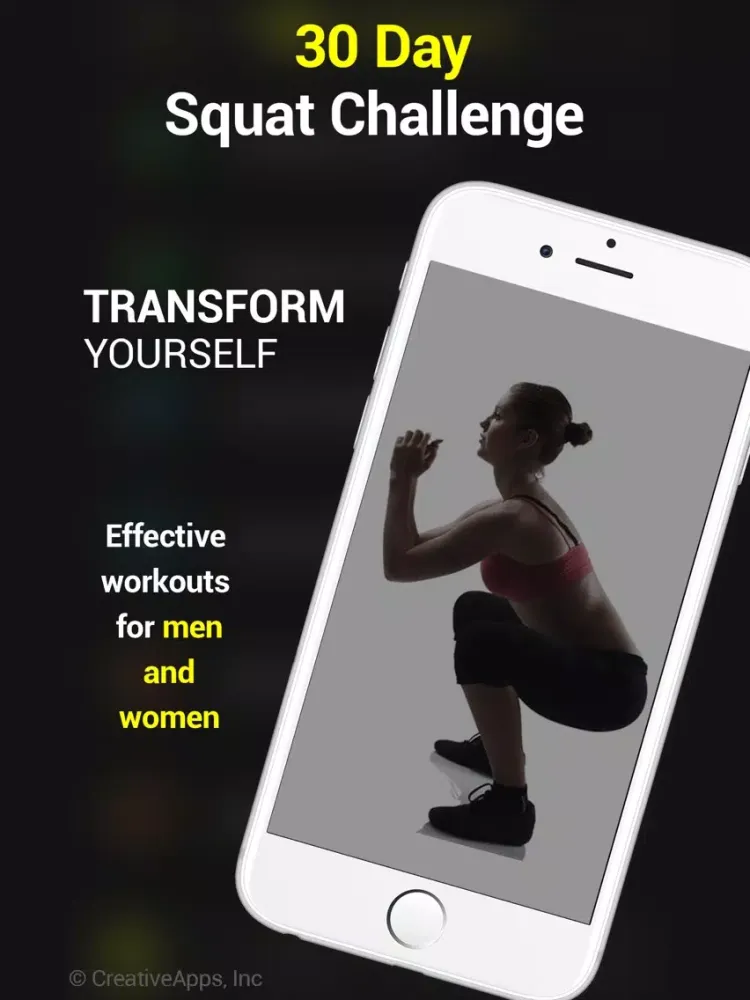 30 Day Squats Trainer iPad  Screenshots