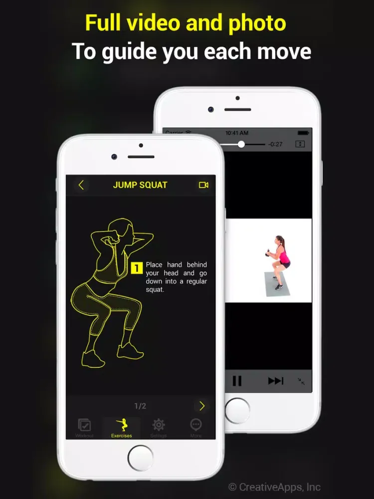 30 Day Squats Trainer iPad  Screenshots