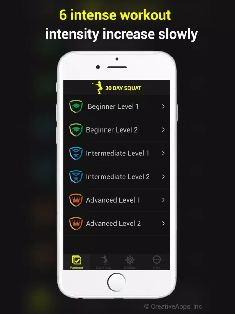 30 Day Squats Trainer iPad  Screenshots