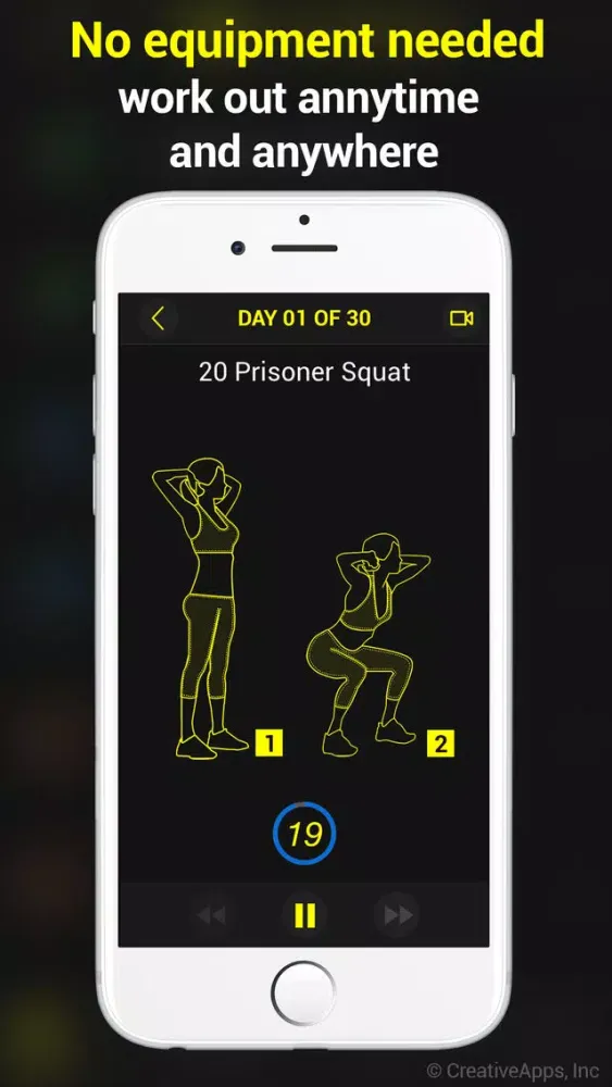 30 Day Squats Trainer Screenshots