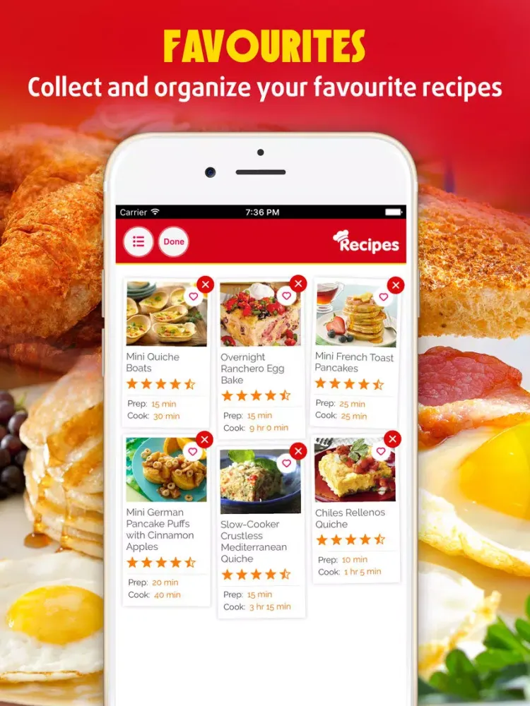 Easy Breakfast Pro ~ The Best Breakfast & Brunch Recipes iPad 應用截圖