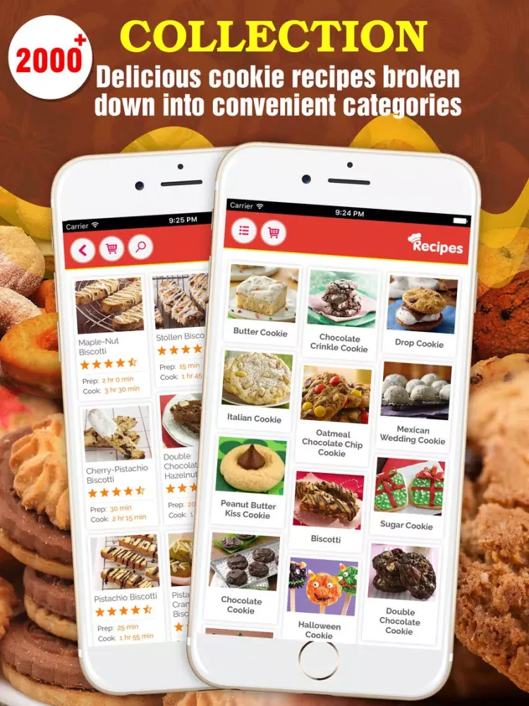 Ảnh chụp màn hình của 2000+ Cookie Recipes iPad 