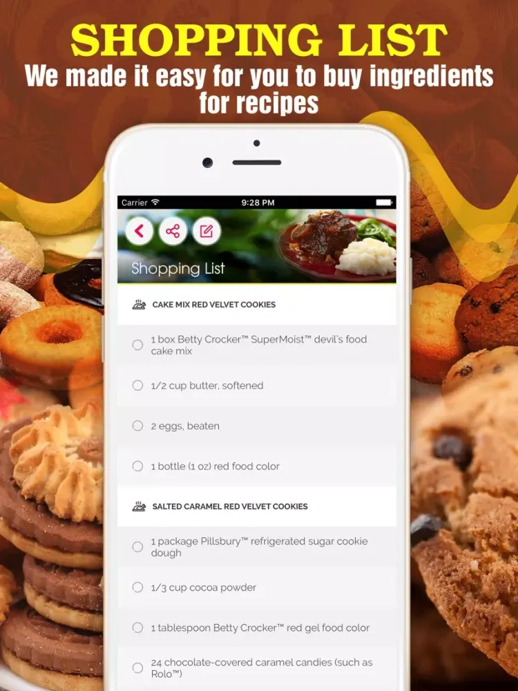 Ảnh chụp màn hình của 2000+ Cookie Recipes iPad 
