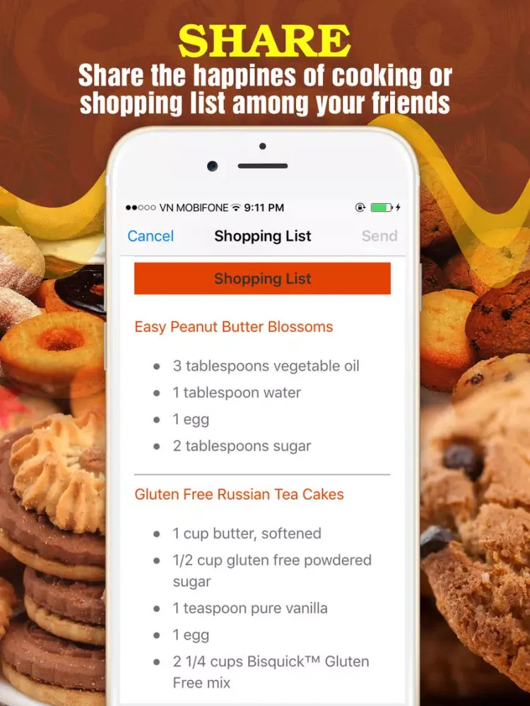 Ảnh chụp màn hình của 2000+ Cookie Recipes iPad 