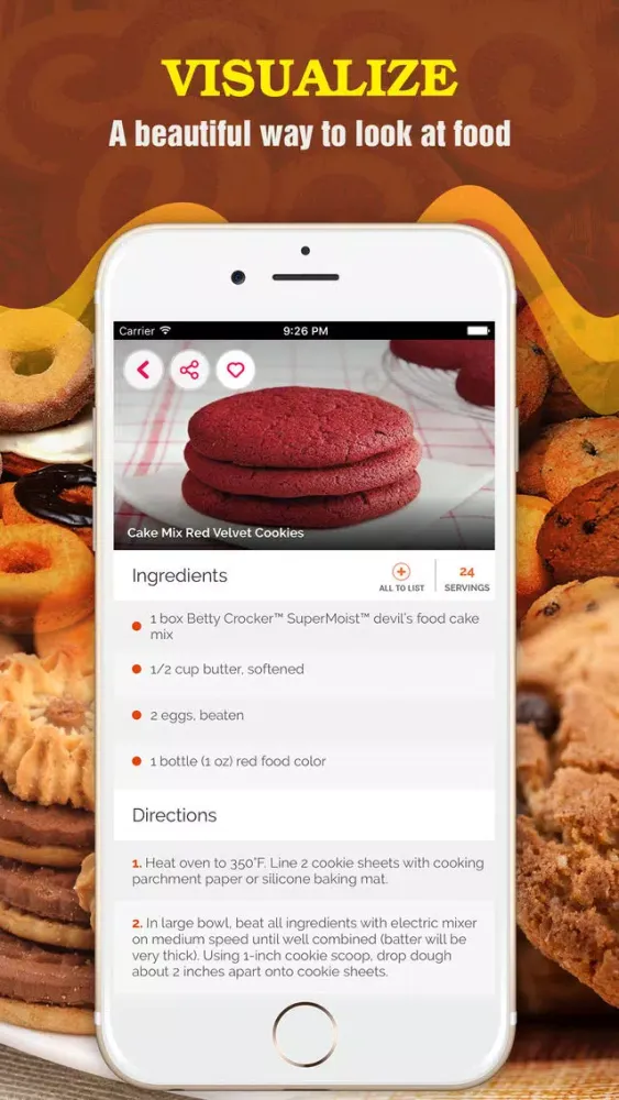 Ảnh chụp màn hình của 2000+ Cookie Recipes