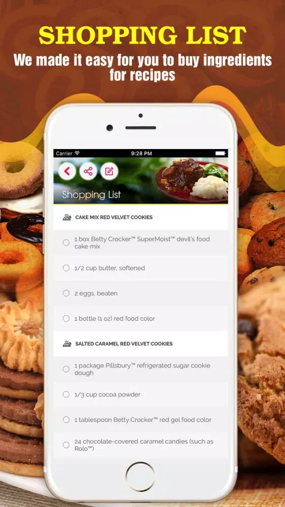 Ảnh chụp màn hình của 2000+ Cookie Recipes