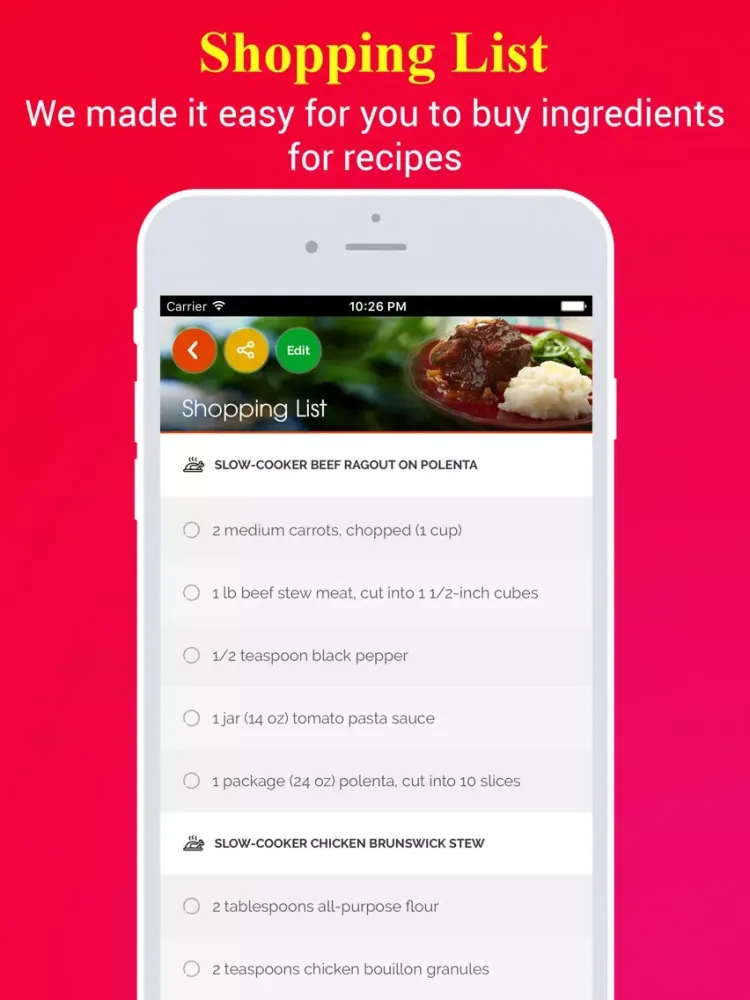 ภาพหน้าจอของ Healthy CrockPot Recipes Pro iPad 