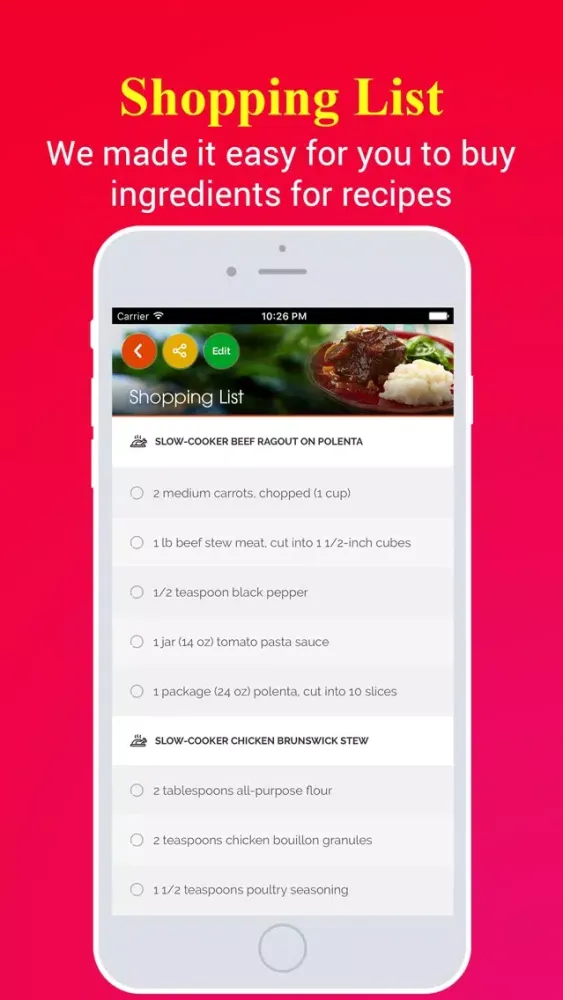 ภาพหน้าจอของ Healthy CrockPot Recipes Pro