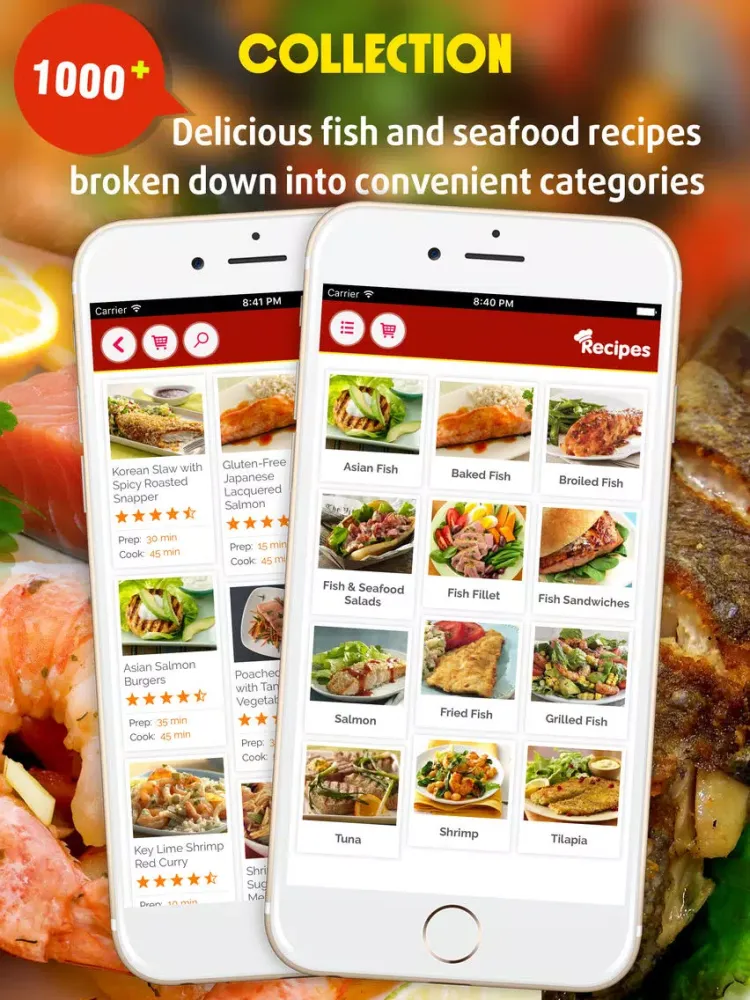 Fish and Seafood Recipes iPad  Ekran Görüntüleri