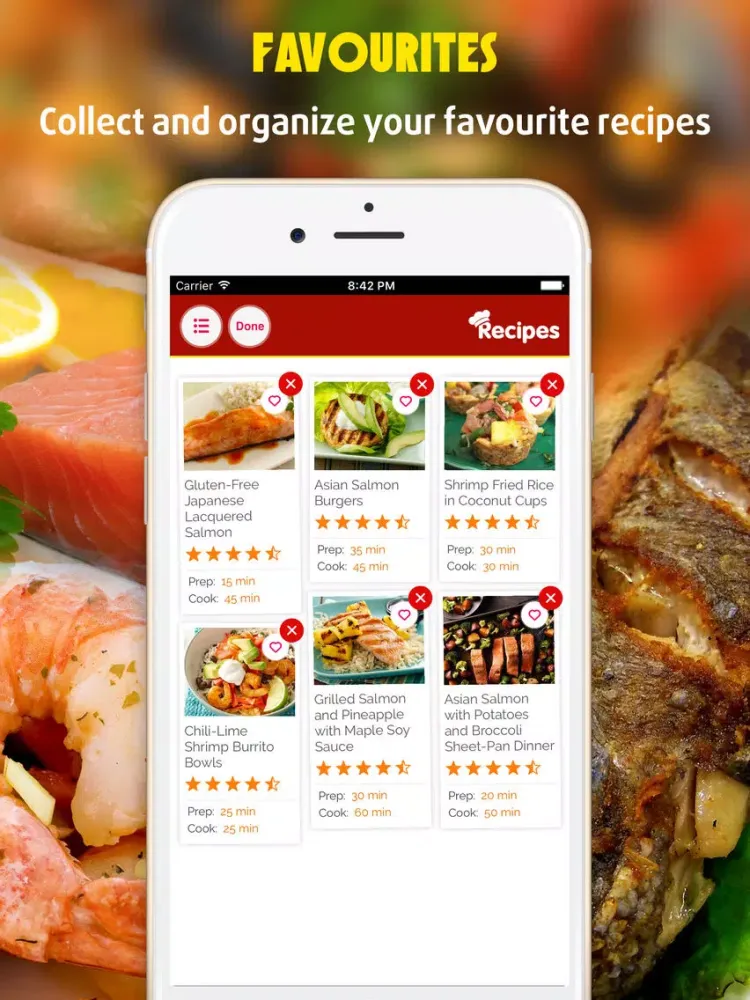 Fish and Seafood Recipes iPad  Ekran Görüntüleri