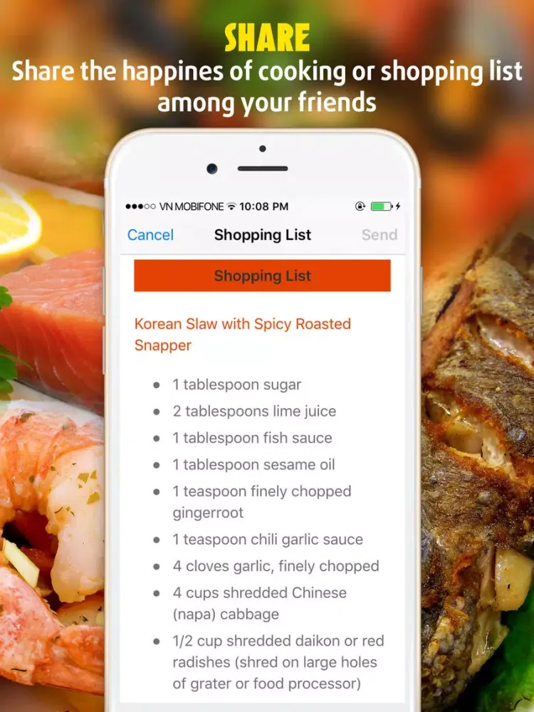 Fish and Seafood Recipes iPad  Ekran Görüntüleri