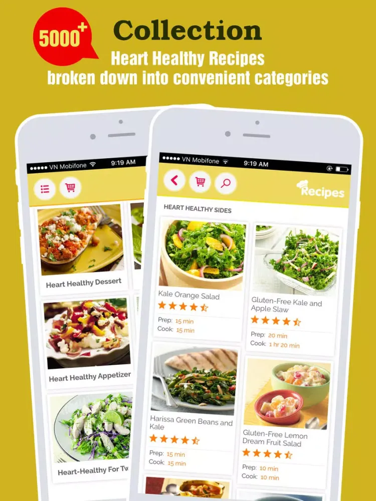 ภาพหน้าจอของ Heart Healthy Recipes ~ Best Food For Heart iPad 