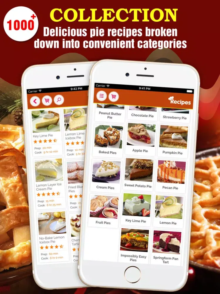 Delicious Pie Recipes Pro iPad  سکرین شاٹس
