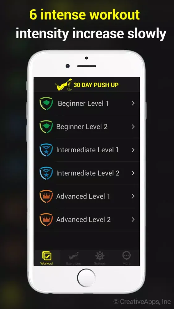 Ảnh chụp màn hình của 30 Day Push Up ~ Perfect Workout Push Up