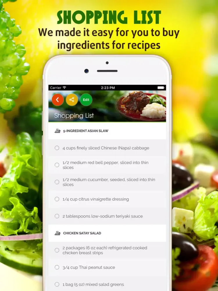 Salad Recipes ~ The Best Easy & Healthy Salad Recipes iPad  Screenshots