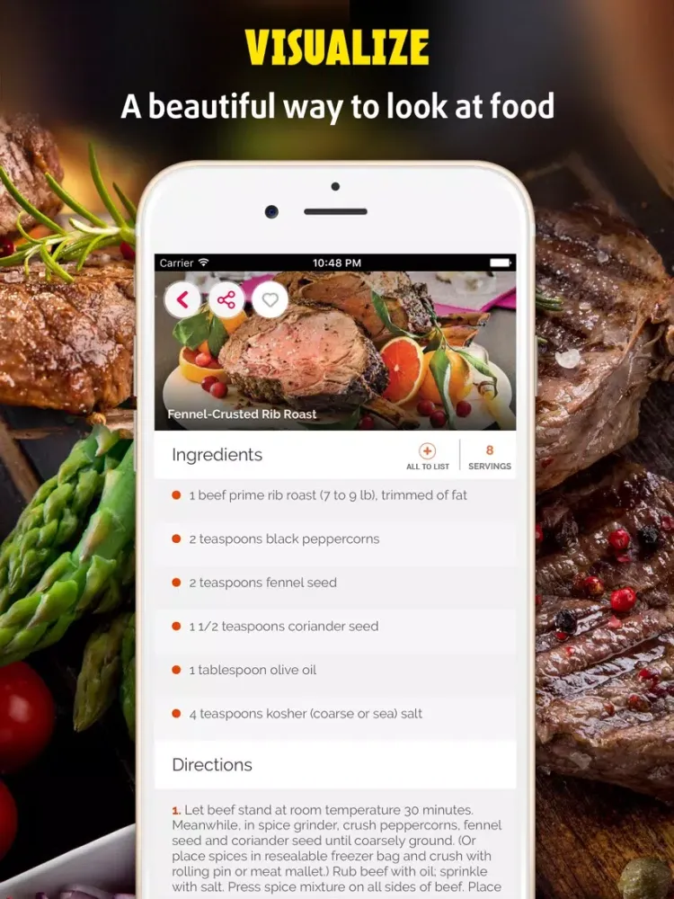 Yummy Beef Recipes iPad 應用截圖