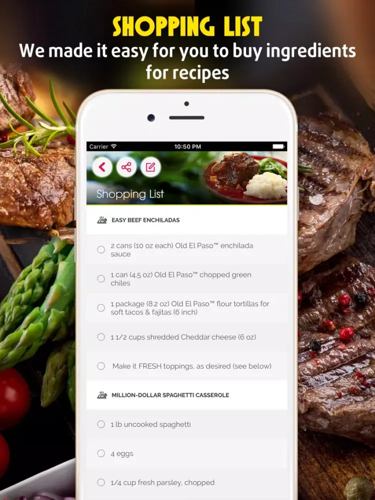 Yummy Beef Recipes iPad 應用截圖