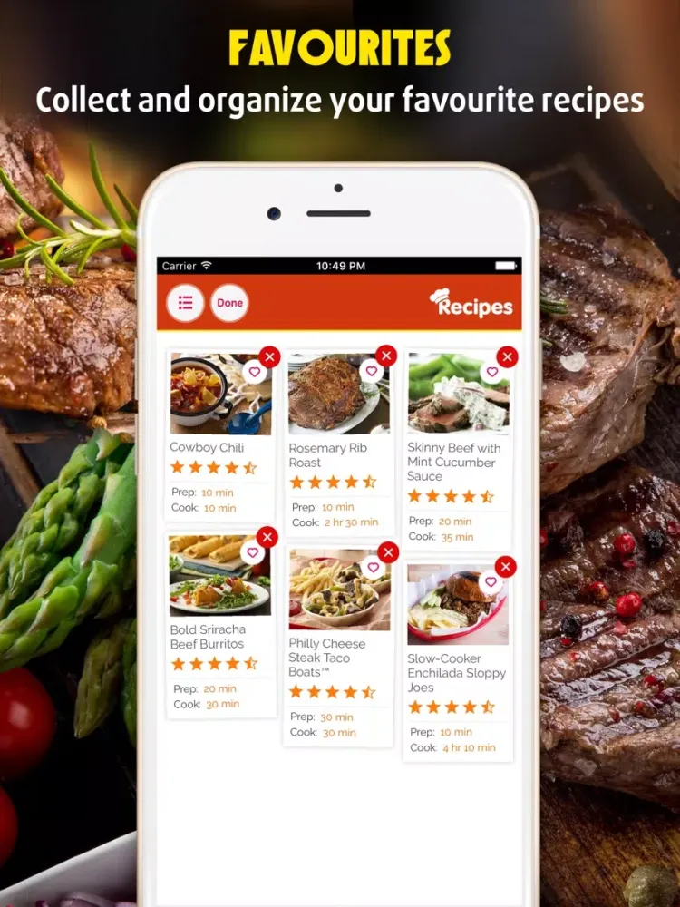 Yummy Beef Recipes iPad 應用截圖