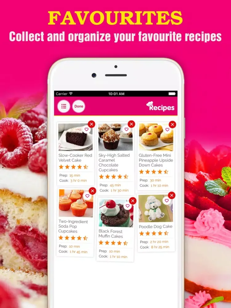 Yummy Cake Recipes Pro ~ Best of cake recipes iPad  Screenshots