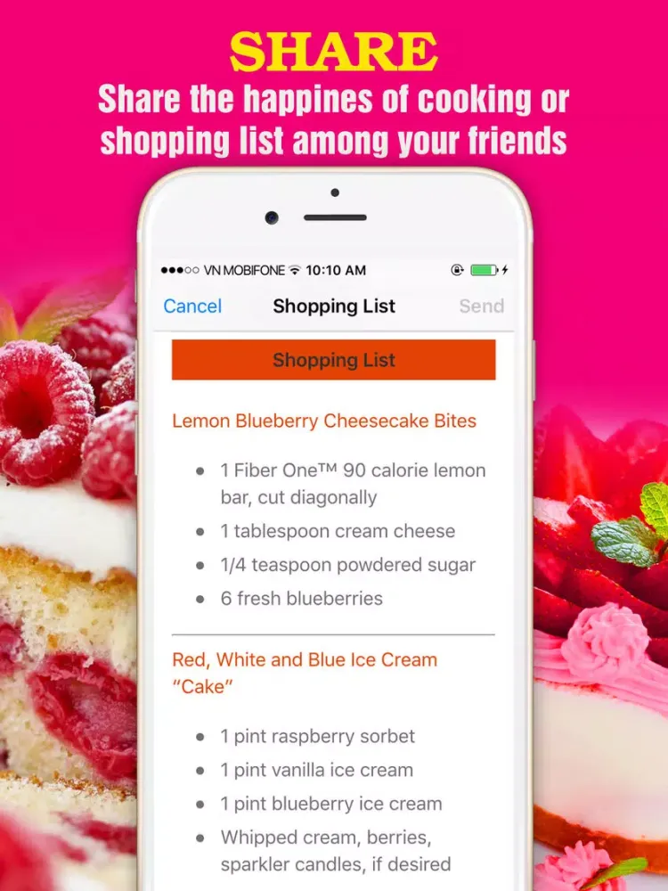 Yummy Cake Recipes Pro ~ Best of cake recipes iPad  Screenshots