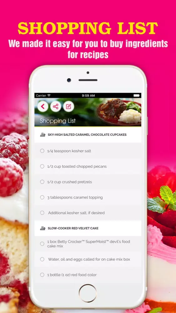 Yummy Cake Recipes Pro ~ Best of cake recipes Screenshots