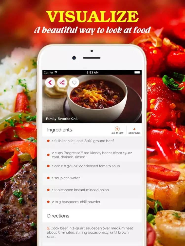 Yummy Chili ~ Best of delicious chili recipes iPad 应用截图