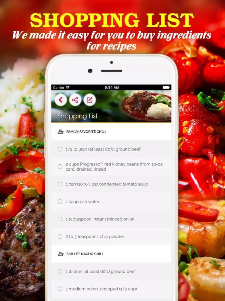 Yummy Chili ~ Best of delicious chili recipes iPad 应用截图