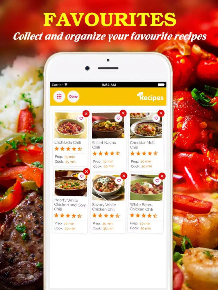 Yummy Chili ~ Best of delicious chili recipes iPad 应用截图