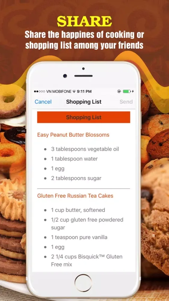 Yummy Cookie Recipes Pro ~ Best of cookie recipes স্ক্রিনশট