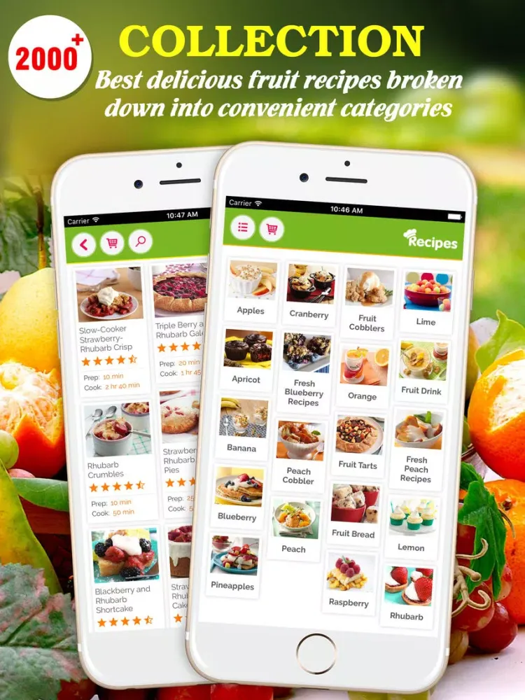 Zrzuty ekranu Yummy Fruit Recipes ~ Best of delicious fruit recipes iPad 